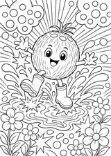 Kokosnuss POP Art Ausmalbilder 15 Malvorlagen – Materialseite 5