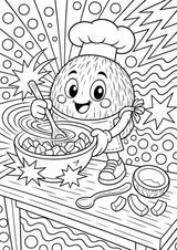 Kokosnuss POP Art Ausmalbilder 15 Malvorlagen – Materialseite 7