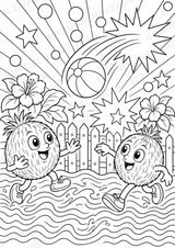 Kokosnuss POP Art Ausmalbilder 15 Malvorlagen – Materialseite 12