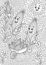 Mais POP Art Ausmalbilder 15 Malvorlagen – Materialseite 5
