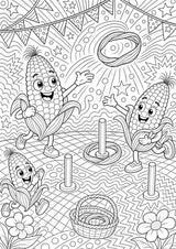 Mais POP Art Ausmalbilder 15 Malvorlagen – Materialseite 13