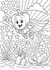 Paprika POP Art Ausmalbilder 15 Malvorlagen – Materialseite 10