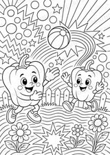 Paprika POP Art Ausmalbilder 15 Malvorlagen – Materialseite 11