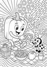 Paprika POP Art Ausmalbilder 15 Malvorlagen – Materialseite 12