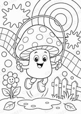 Pilze POP Art Ausmalbilder 15 Malvorlagen – Materialseite 9