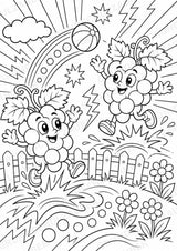Weintrauben POP Art Ausmalbilder 15 Malvorlagen – Materialseite 9