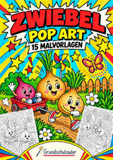 Zwiebel POP Art Ausmalbilder 15 Malvorlagen – Cover