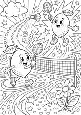 Zitrone POP Art Ausmalbilder 15 Malvorlagen – Materialseite 5