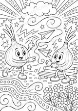 Zwiebel POP Art Ausmalbilder 15 Malvorlagen – Materialseite 6