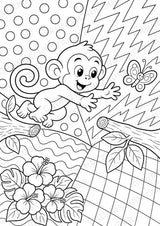 Affe POP Art Ausmalbilder 15 Malvorlagen – Materialseite 3