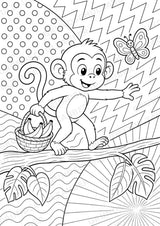 Affe POP Art Ausmalbilder 15 Malvorlagen – Materialseite 7