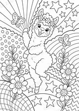 Alpaka POP Art Ausmalbilder 15 Malvorlagen – Materialseite 4