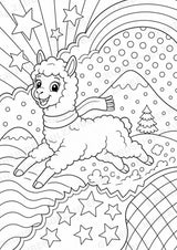 Alpaka POP Art Ausmalbilder 15 Malvorlagen – Materialseite 6