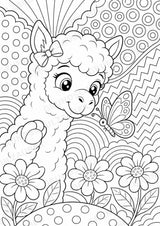 Alpaka POP Art Ausmalbilder 15 Malvorlagen – Materialseite 11