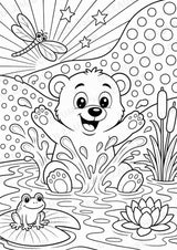Bär POP Art Ausmalbilder 15 Malvorlagen – Materialseite 11