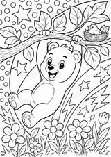 Bär POP Art Ausmalbilder 15 Malvorlagen – Materialseite 14