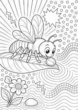 Biene POP Art Ausmalbilder 15 Malvorlagen – Materialseite 12