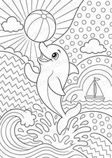 Delfin POP Art Ausmalbilder 15 Malvorlagen – Materialseite 4