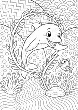 Delfin POP Art Ausmalbilder 15 Malvorlagen – Materialseite 6