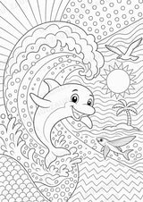 Delfin POP Art Ausmalbilder 15 Malvorlagen – Materialseite 12