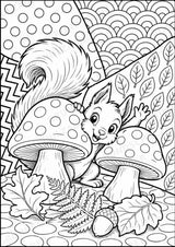 Eichhörnchen POP Art Ausmalbilder 15 Malvorlagen – Materialseite 7
