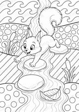 Eichhörnchen POP Art Ausmalbilder 15 Malvorlagen – Materialseite 10