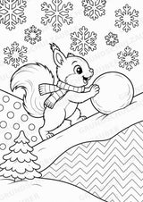 Eichhörnchen POP Art Ausmalbilder 15 Malvorlagen – Materialseite 11