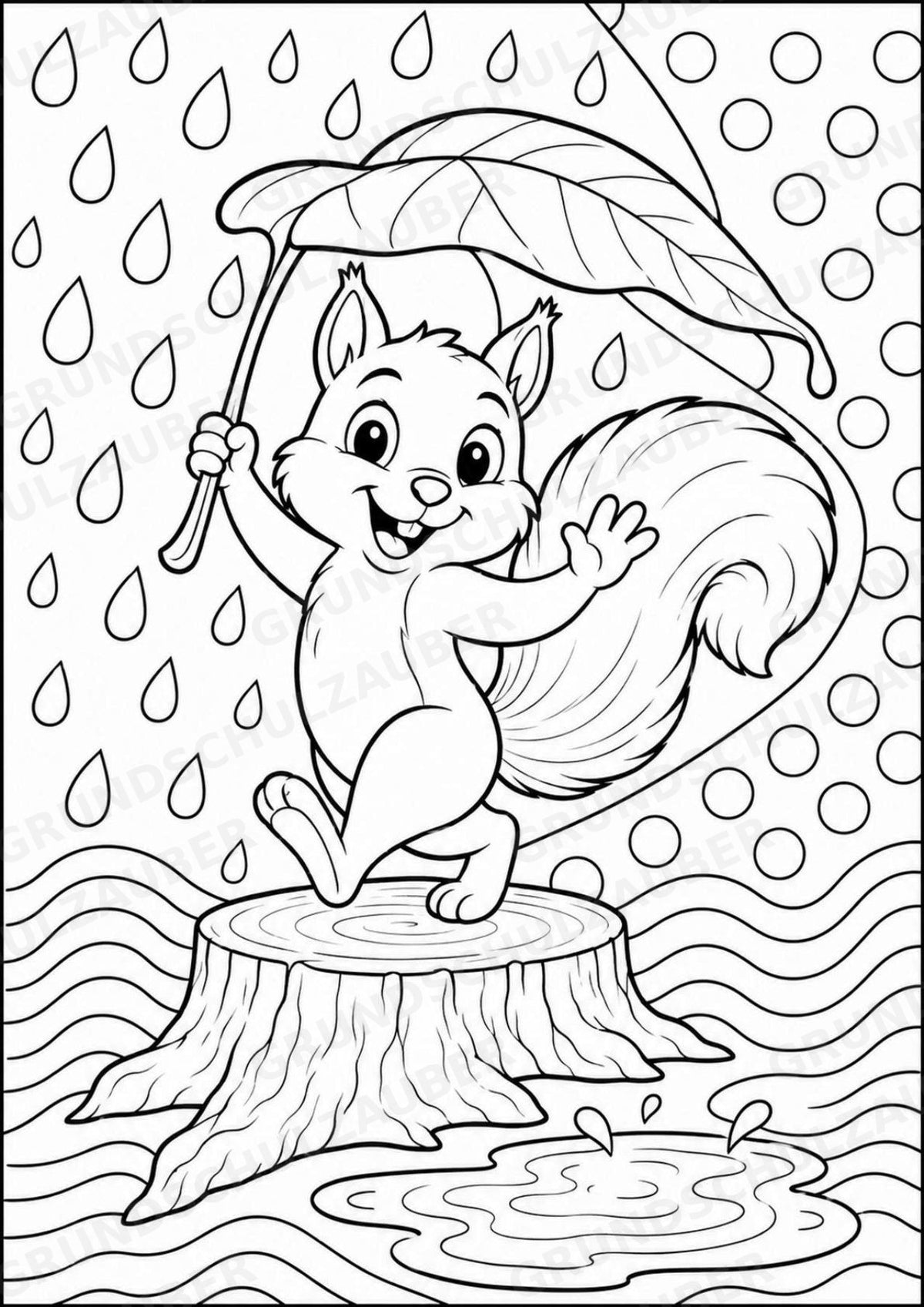 Eichhörnchen POP Art Ausmalbilder 15 Malvorlagen – Materialseite 16