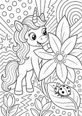 Einhorn POP Art Ausmalbilder 15 Malvorlagen – Materialseite 7