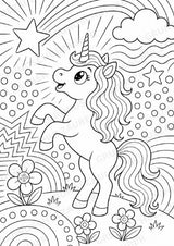 Einhorn POP Art Ausmalbilder 15 Malvorlagen – Materialseite 11