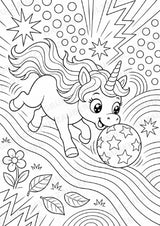 Einhorn POP Art Ausmalbilder 15 Malvorlagen – Materialseite 13