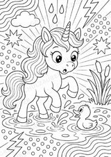 Einhorn POP Art Ausmalbilder 15 Malvorlagen – Materialseite 14