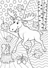 Elch POP Art Ausmalbilder 15 Malvorlagen – Materialseite 3