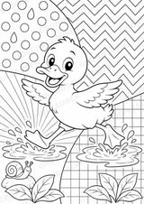 Ente POP Art Ausmalbilder 15 Malvorlagen – Materialseite 3