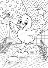 Ente POP Art Ausmalbilder 15 Malvorlagen – Materialseite 5