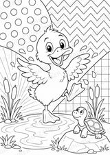 Ente POP Art Ausmalbilder 15 Malvorlagen – Materialseite 6