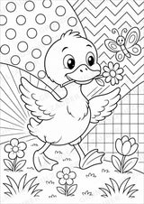 Ente POP Art Ausmalbilder 15 Malvorlagen – Materialseite 8