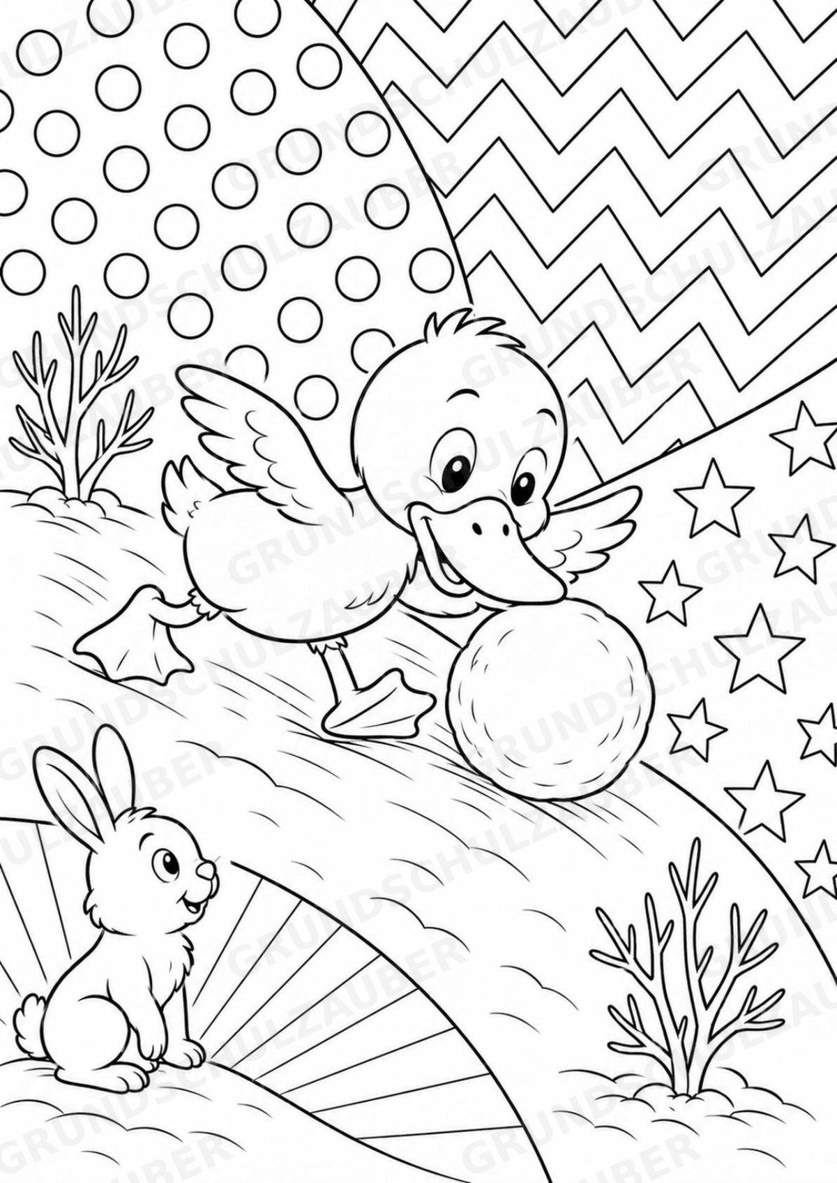 Ente POP Art Ausmalbilder 15 Malvorlagen – Materialseite 12