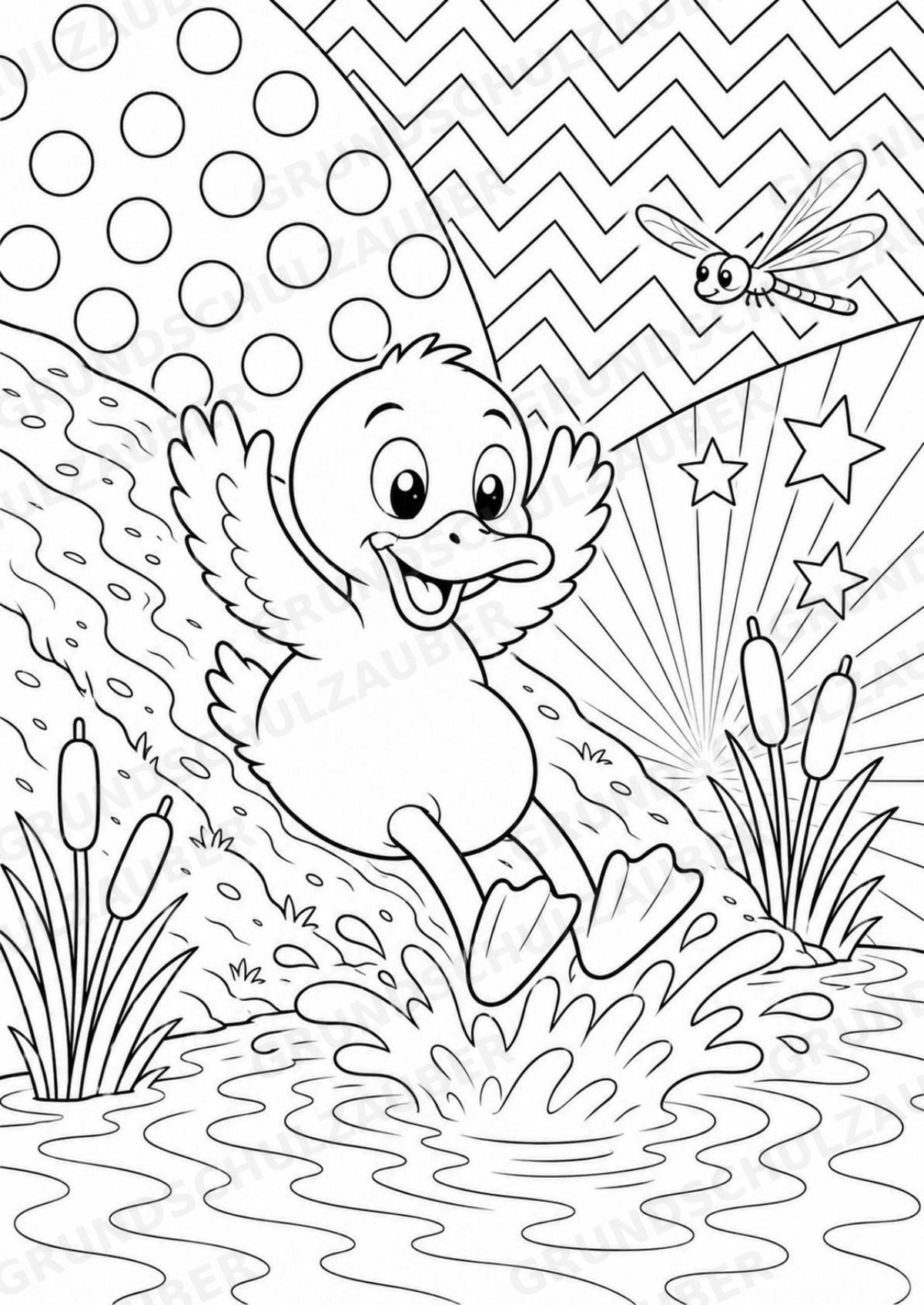 Ente POP Art Ausmalbilder 15 Malvorlagen – Materialseite 13
