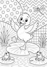 Ente POP Art Ausmalbilder 15 Malvorlagen – Materialseite 16