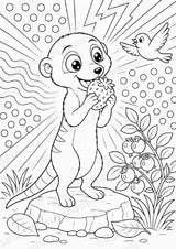 Erdmännchen POP Art Ausmalbilder 15 Malvorlagen – Materialseite 9
