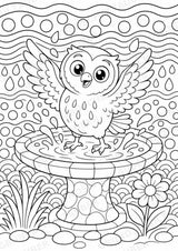 Eule POP Art Ausmalbilder 15 Malvorlagen – Materialseite 6