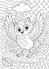 Eule POP Art Ausmalbilder 15 Malvorlagen – Materialseite 13