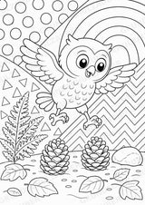 Eule POP Art Ausmalbilder 15 Malvorlagen – Materialseite 16