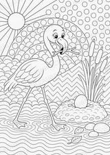 Flamingo POP Art Ausmalbilder 15 Malvorlagen – Materialseite 13