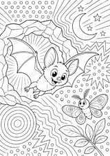 Fledermaus POP Art Ausmalbilder 15 Malvorlagen – Materialseite 2
