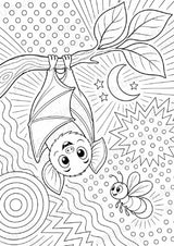 Fledermaus POP Art Ausmalbilder 15 Malvorlagen – Materialseite 3