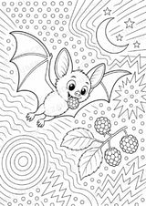 Fledermaus POP Art Ausmalbilder 15 Malvorlagen – Materialseite 7