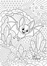 Fledermaus POP Art Ausmalbilder 15 Malvorlagen – Materialseite 8