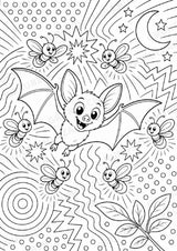 Fledermaus POP Art Ausmalbilder 15 Malvorlagen – Materialseite 16